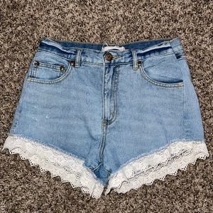Free people denim shorts
